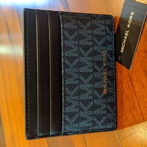Michael Kors Signature Cooper Tall Card Case / Wallet + Dust Bag Nwt ❤️